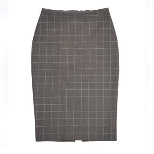 Express Grey Windowpane Plaid Pencil Skirt  Size 0